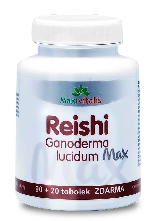 Reishi MAX 600mg 90+20 tobolek zdarma