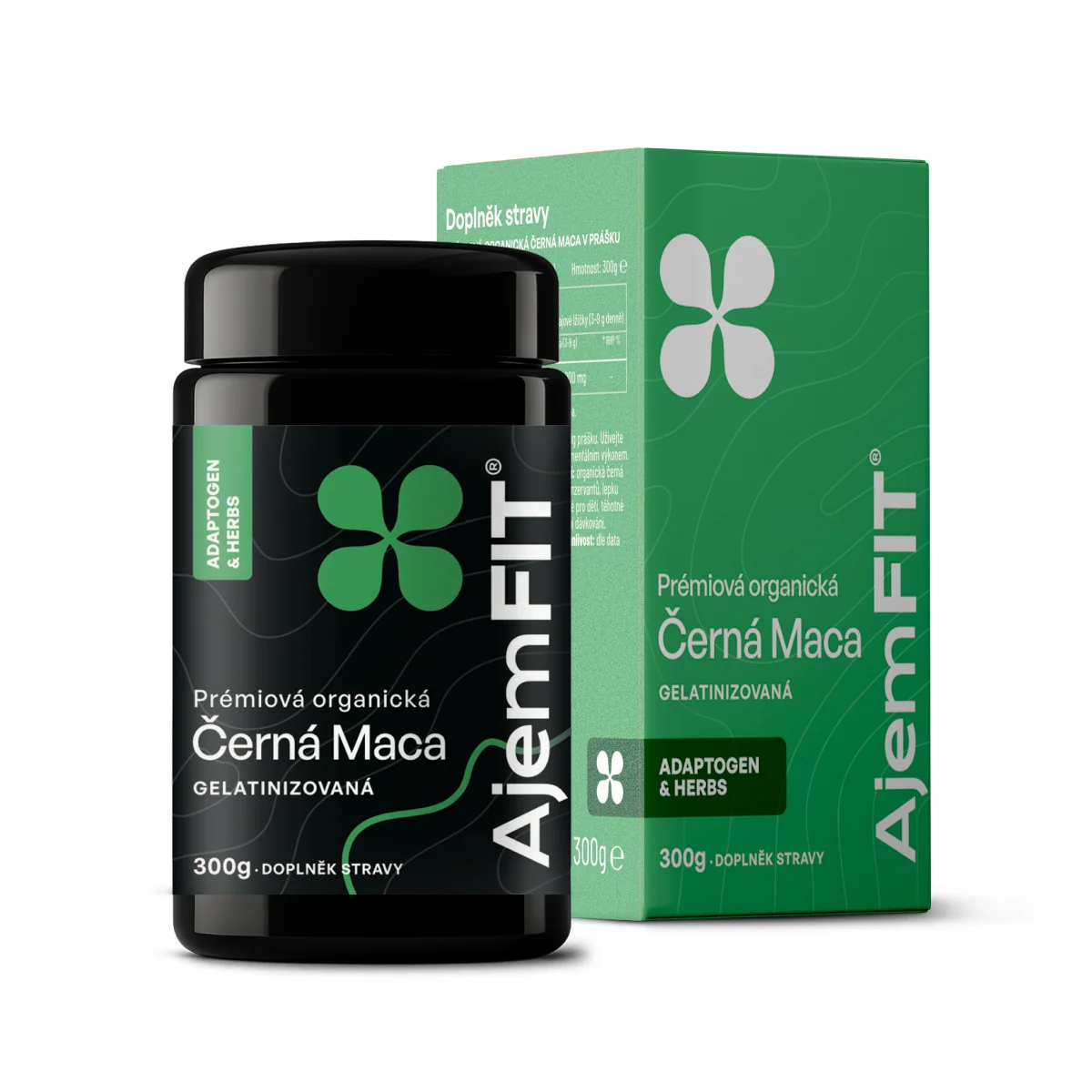 AjemFIT Organic Černá Maca v prášku - 300g 