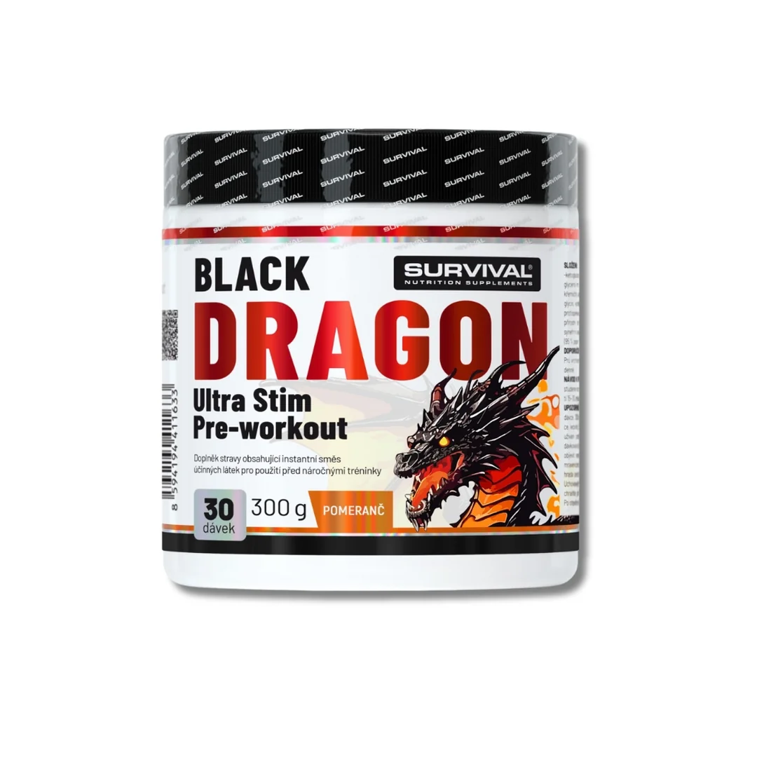 Survival Black Dragon Ultra Stim Pre-workout 300 g pomeranč