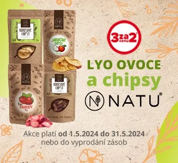 Natu Lyo ovoce, chipsy 3za2 (květen 2024)