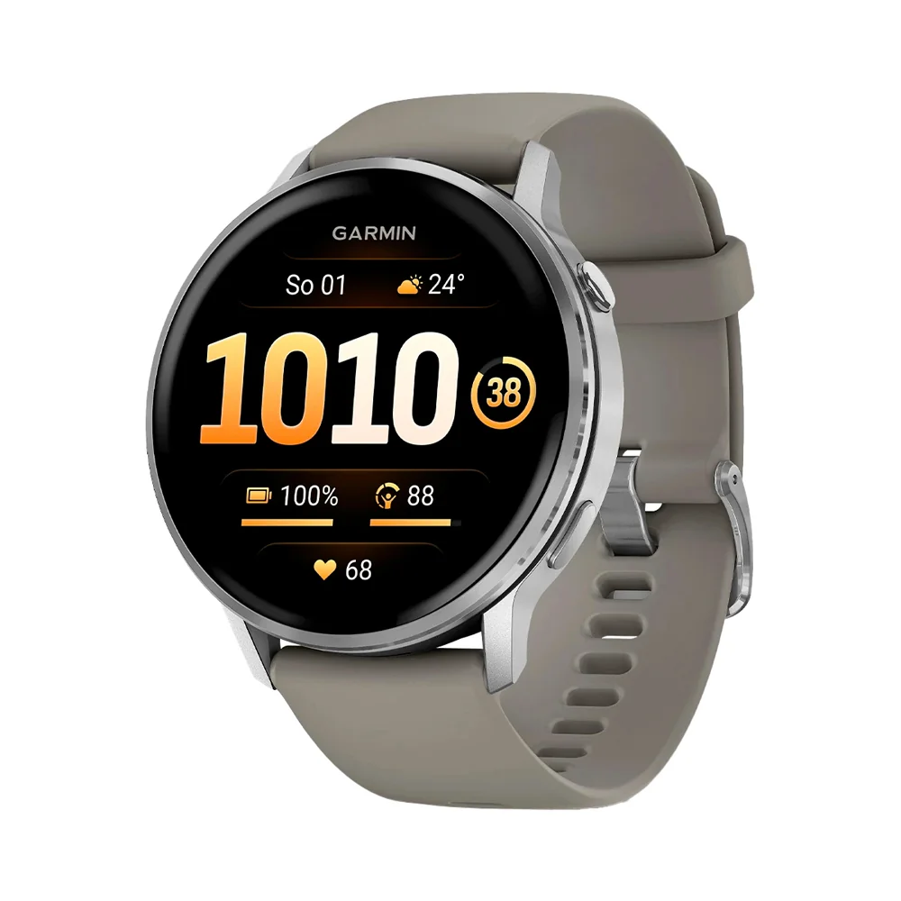 Garmin Venu 4 45 mm chytré hodinky Silver/SilverGray Silicone