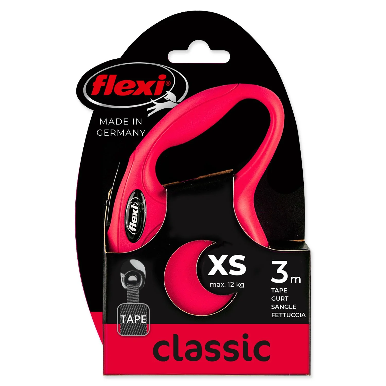 Flexi Vodítko Classic New páska XS červené 3m