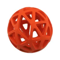 Dog Fantasy Hračka míček děrovaný oranžový