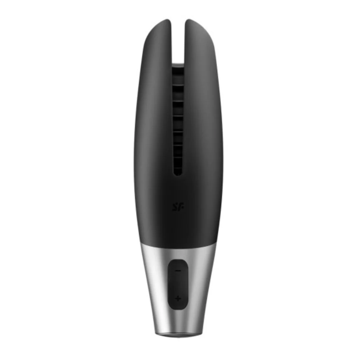Satisfyer Power Masturbator Černo-stříbrná