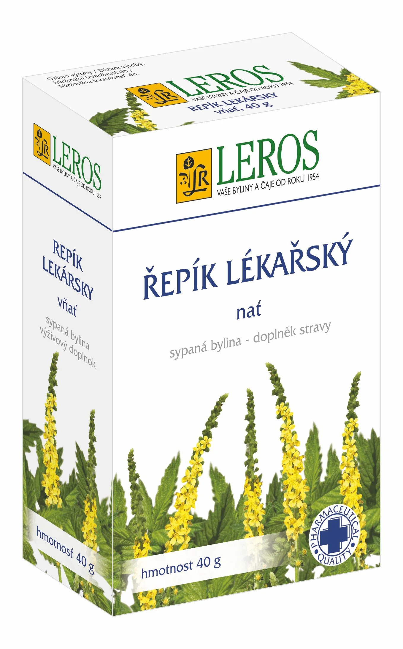 Leros Řepík lékařský - nať sypaný čaj 40 g