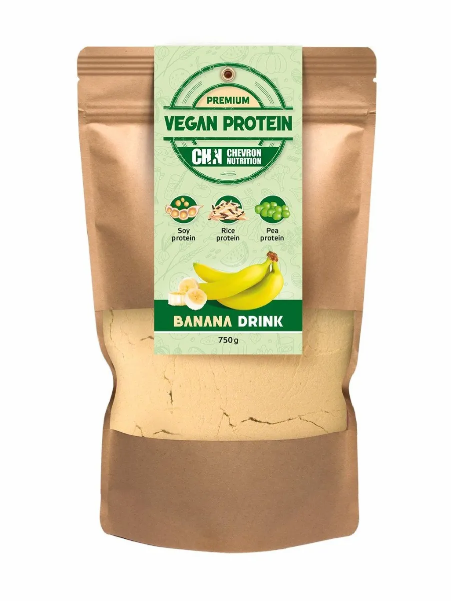 Chevron Nutrition Premium Vegan Protein Banán 750 g