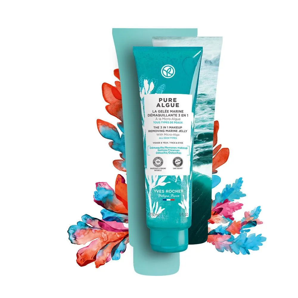 Yves Rocher Pure Algue Odličovací želé 3v1 150 ml