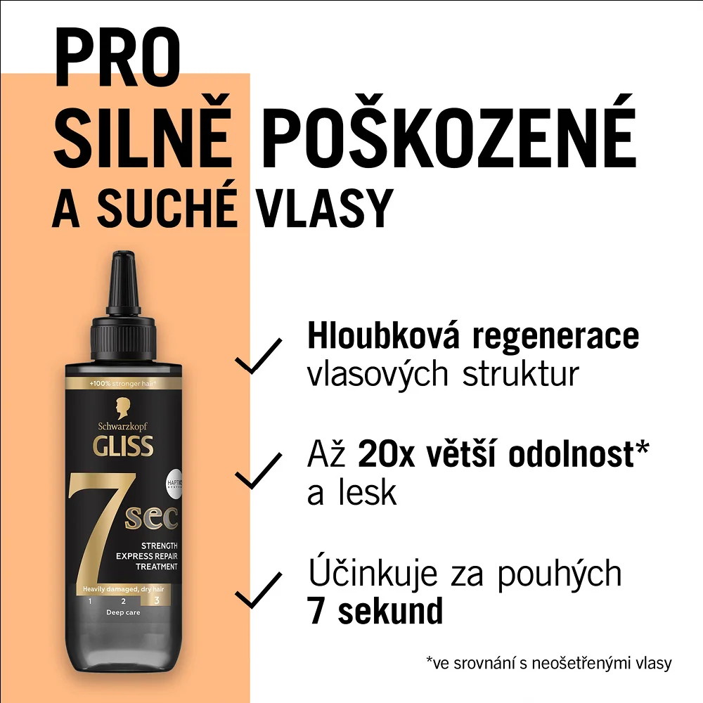 Gliss 7s Ultimate Repair kúra na vlasy 200 ml