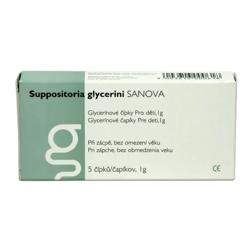 SANOVA Glycerínové čípky pro děti 5x1 g