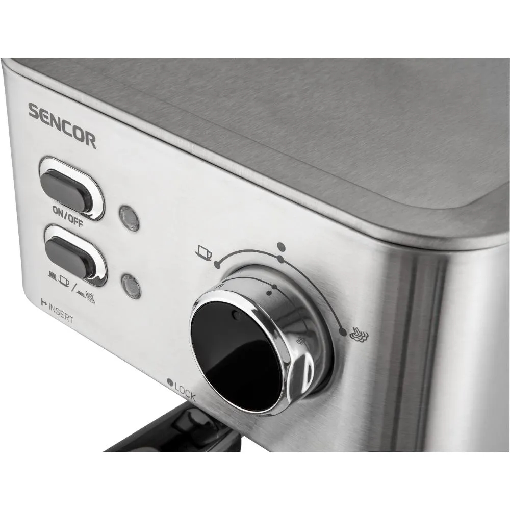 SENCOR SES 4010SS Espresso pákový kávovar stříbrný