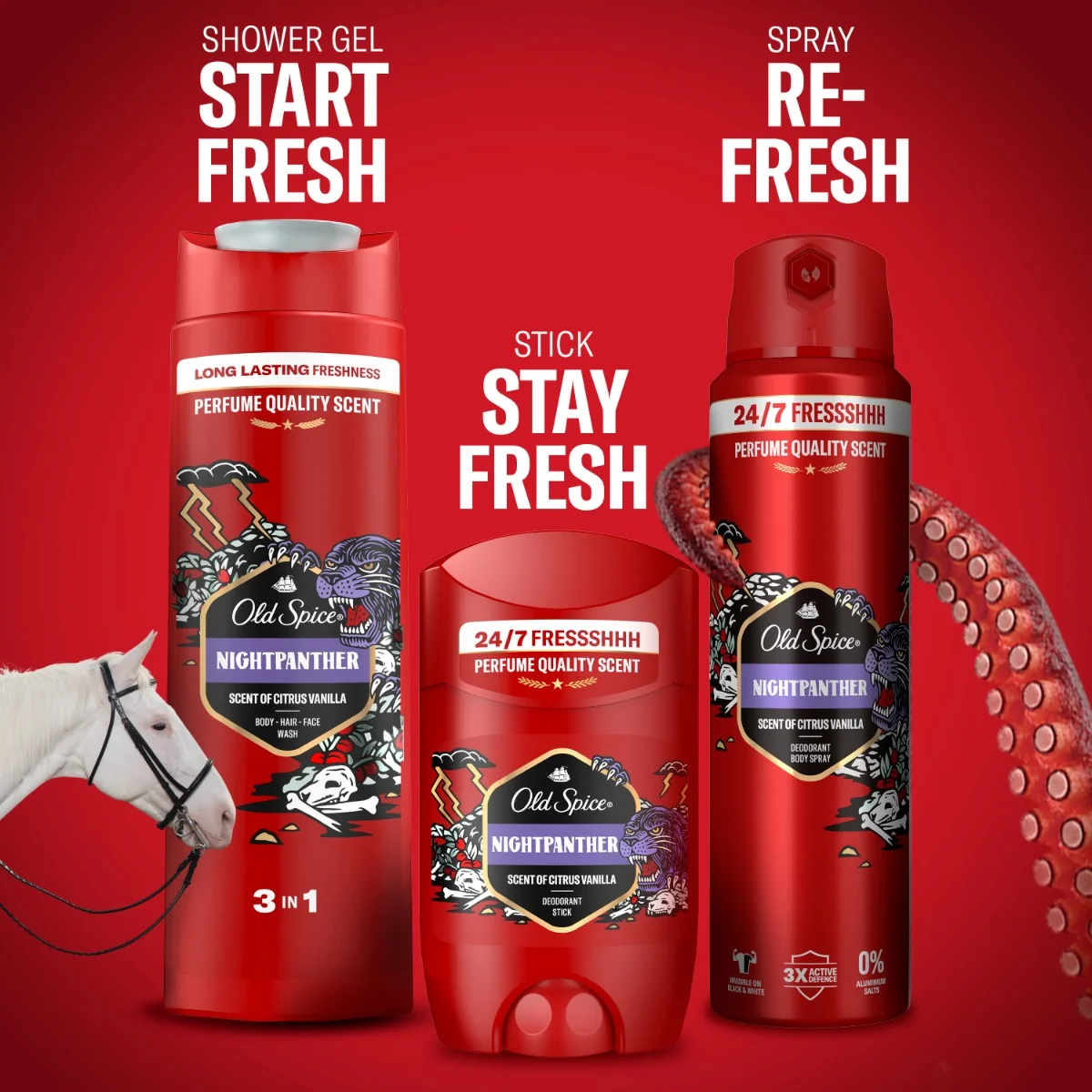 Old Spice NightPanther Pánský tuhý deodorant 65 ml