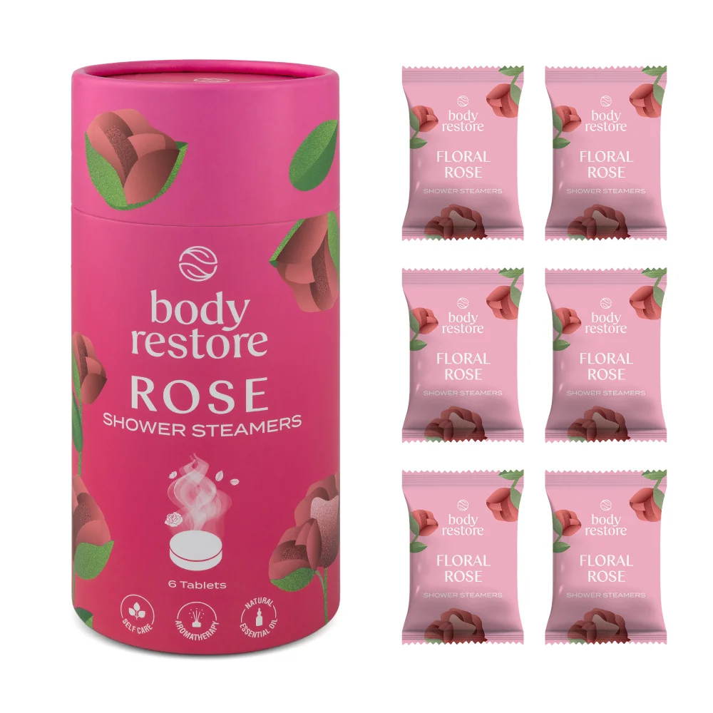 Body Restore Aromatické tablety do sprchy růže 6 ks