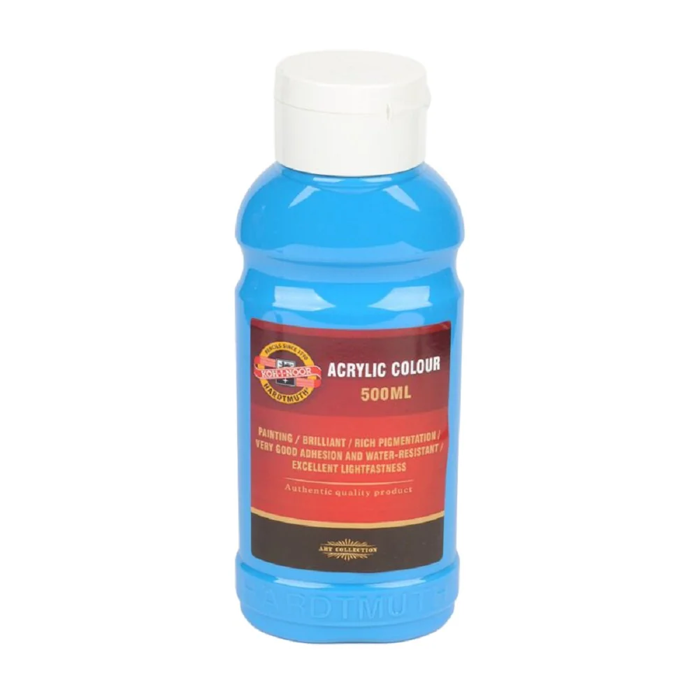KOH-I-NOOR 1627/0405 - akrylová barva 500 ml, cyan