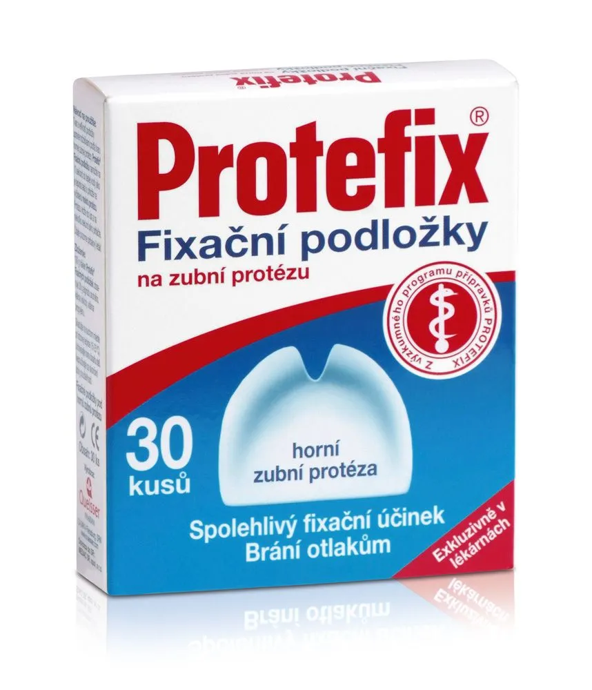 Protefix Fixační podložky na horní zubní protézu 30 ks