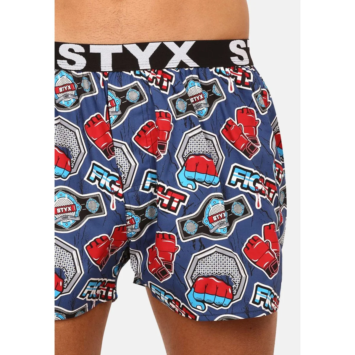 Styx Pánské trenky art sportovní guma fight (B1556) M