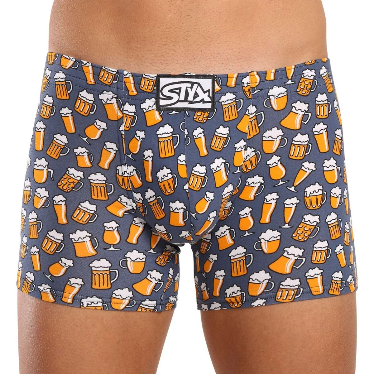 Styx 3PACK pánské boxerky long art klasická guma vícebarevné (3F13714) L