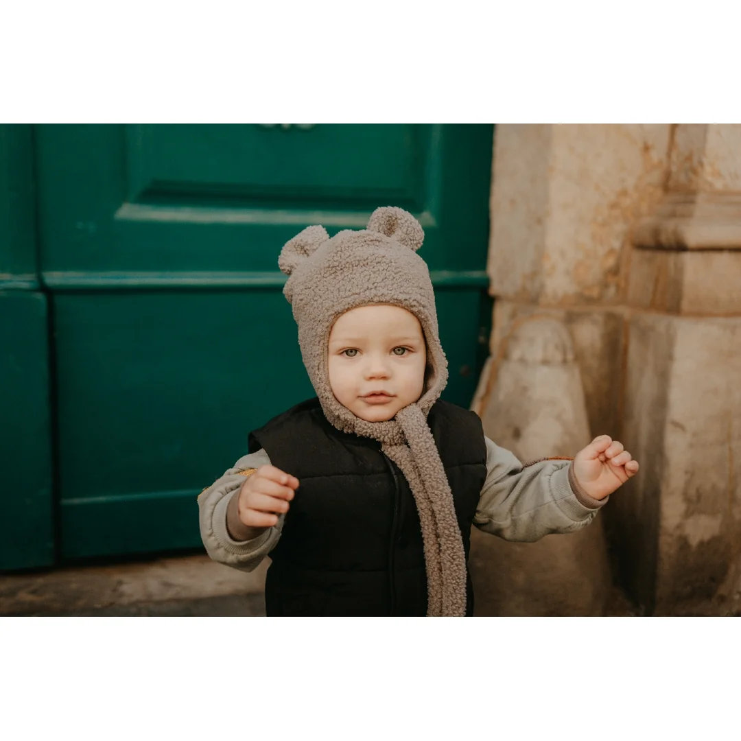 T-tomi Cap TEDDY Grey (0-3 měsíce)
