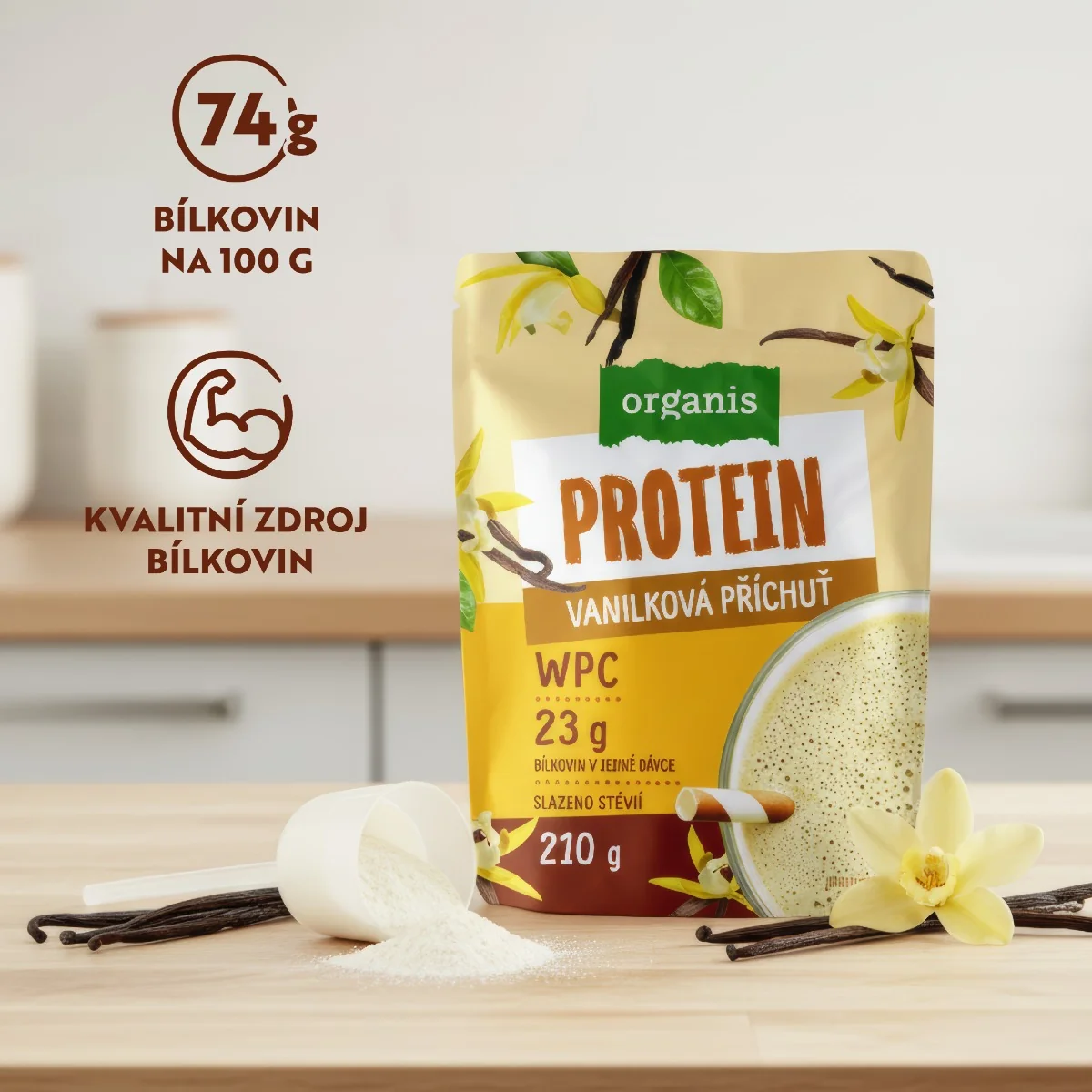Organis Protein vanilka 210 g