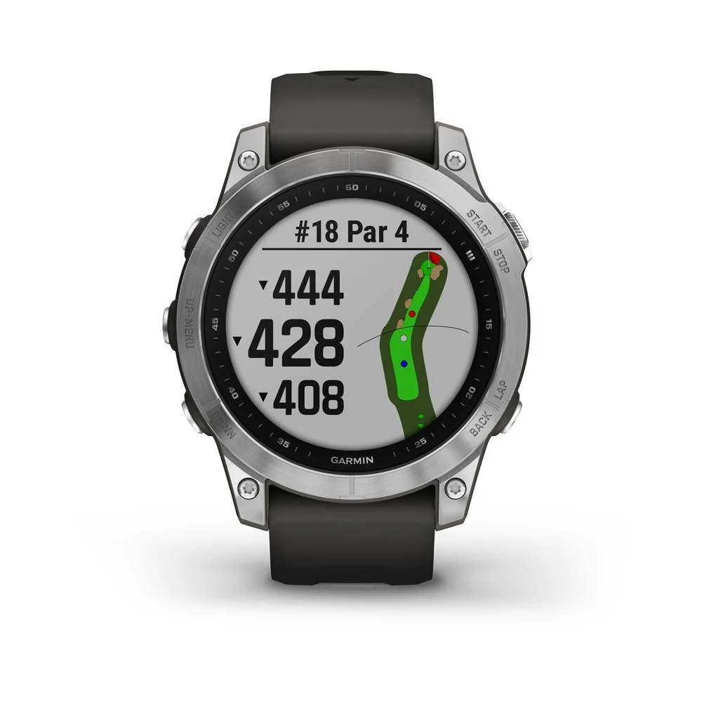 Garmin Fenix 7 Glass chytré hodinky Silver/Graphite