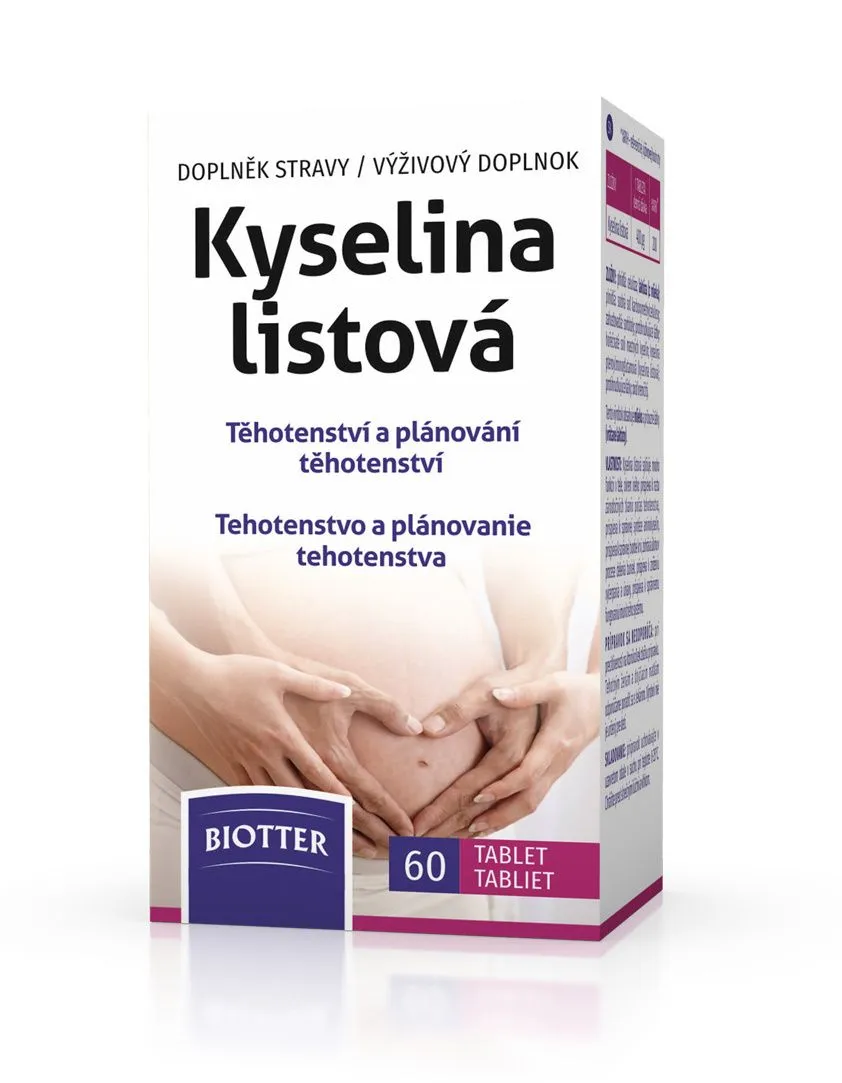 Biotter Kyselina listová 60 tablet