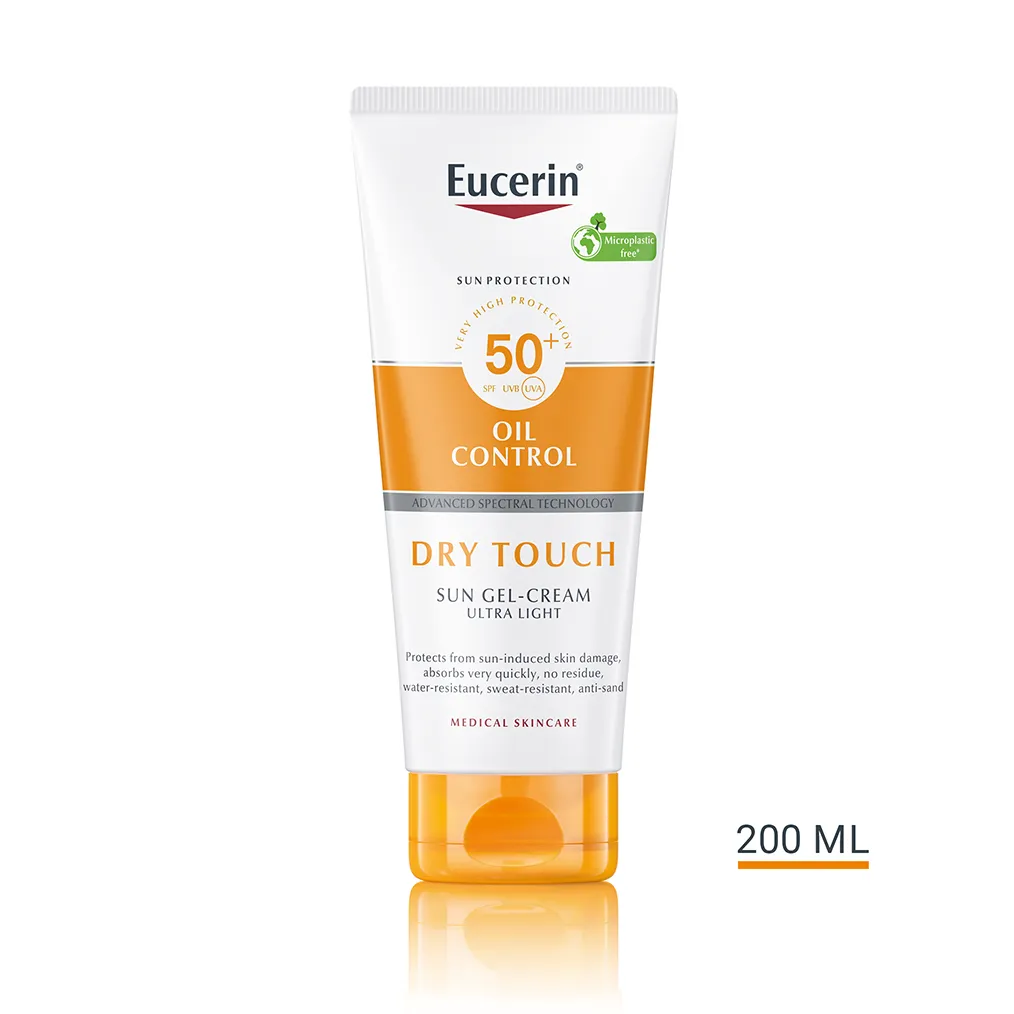 Eucerin Dry Touch SPF50+ krémový gel 200 ml