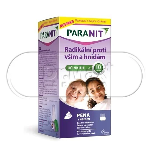 Paranit ošetřující pěna + hřeben 100ml