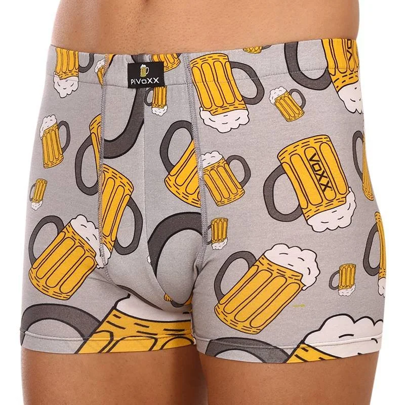 VoXX Pánské boxerky vícebarevné (Kevin-beer/big light grey) M