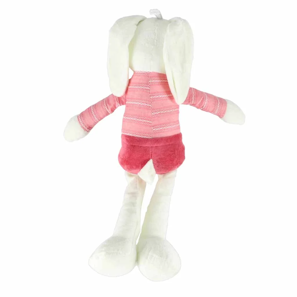 TULIMI Velký plyšový králík v červených kalhotkách 36 cm