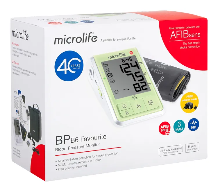 Microlife BP B6 Favourite digitální tlakoměr zelený