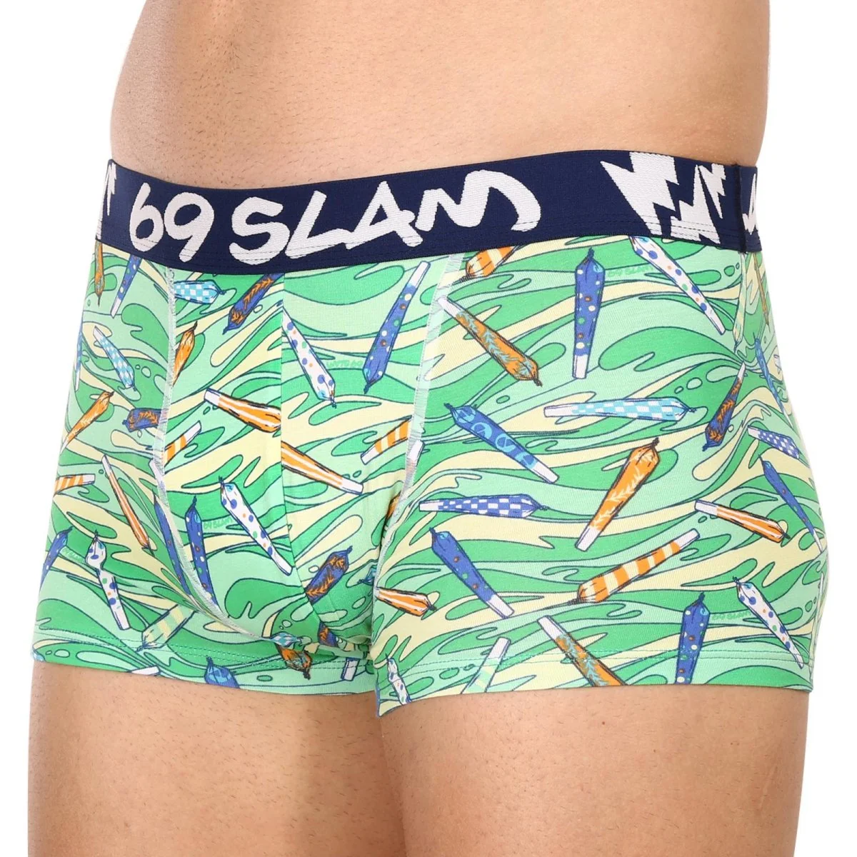 69SLAM Pánské boxerky hip bamboo vegan 420 eliyah (MHBVGN-BB) L