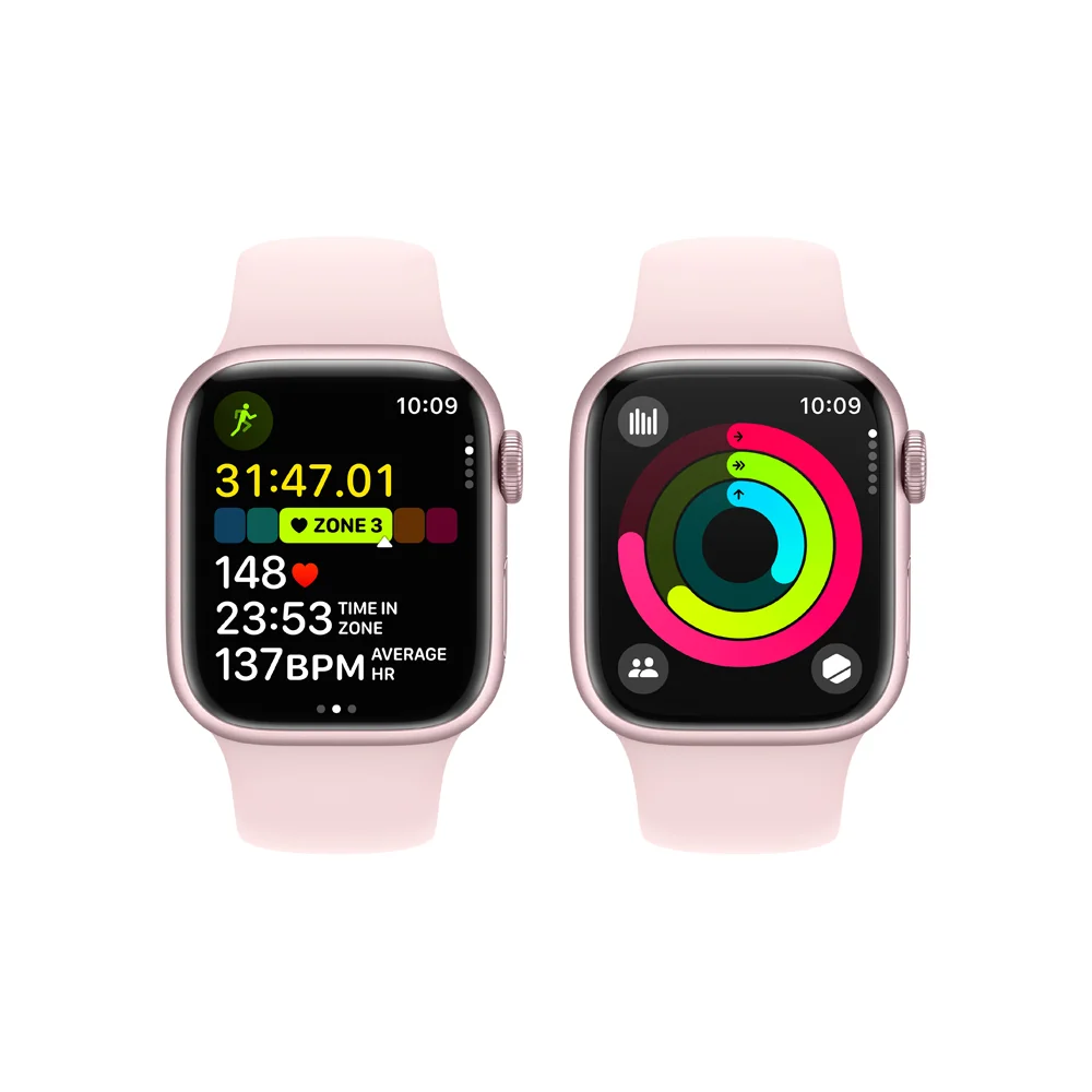 Apple Watch S9 Cellular 41 mm sport band M/L smart hodinky Pink/Light Pink