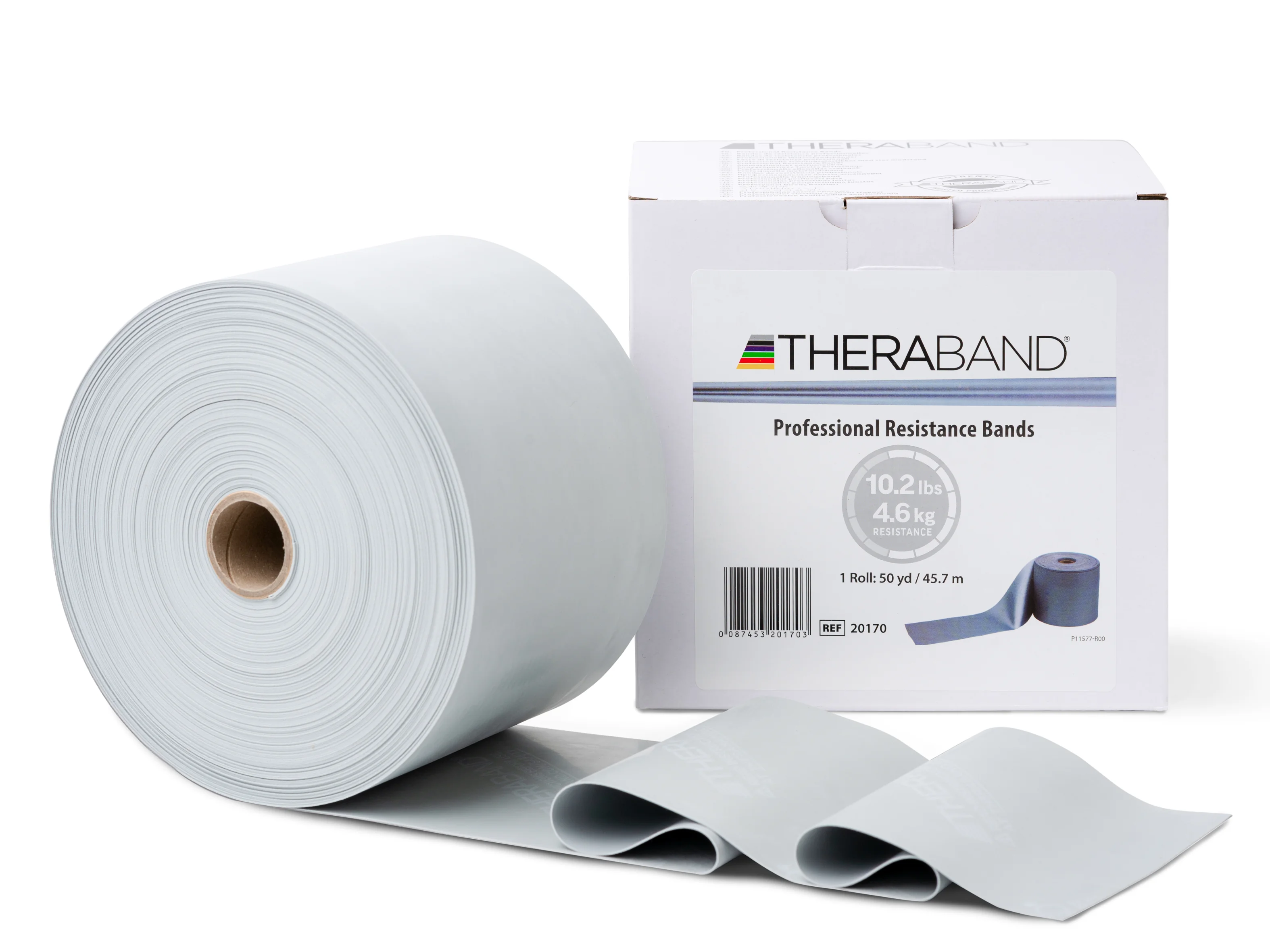 Thera-Band Posilovací guma 45,5 m, stříbrná, super silná