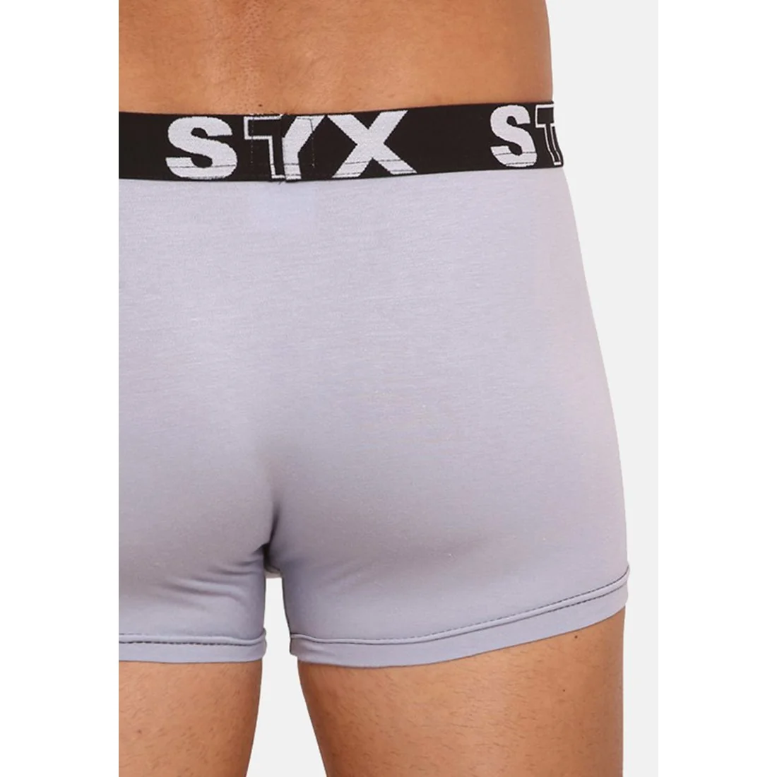 Styx 3PACK pánské boxerky sportovní guma šedé (G10676767) L