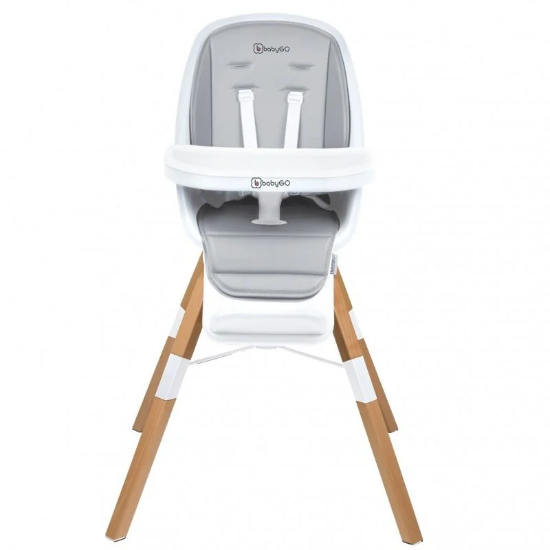 BABYGO jídelní židlička CAROU 360° White