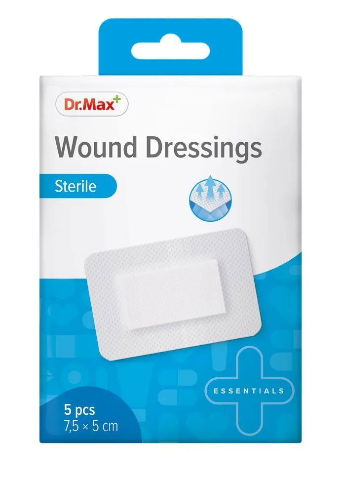 Dr. Max Wound Dressings Sterile 7,5x5 cm 5 ks