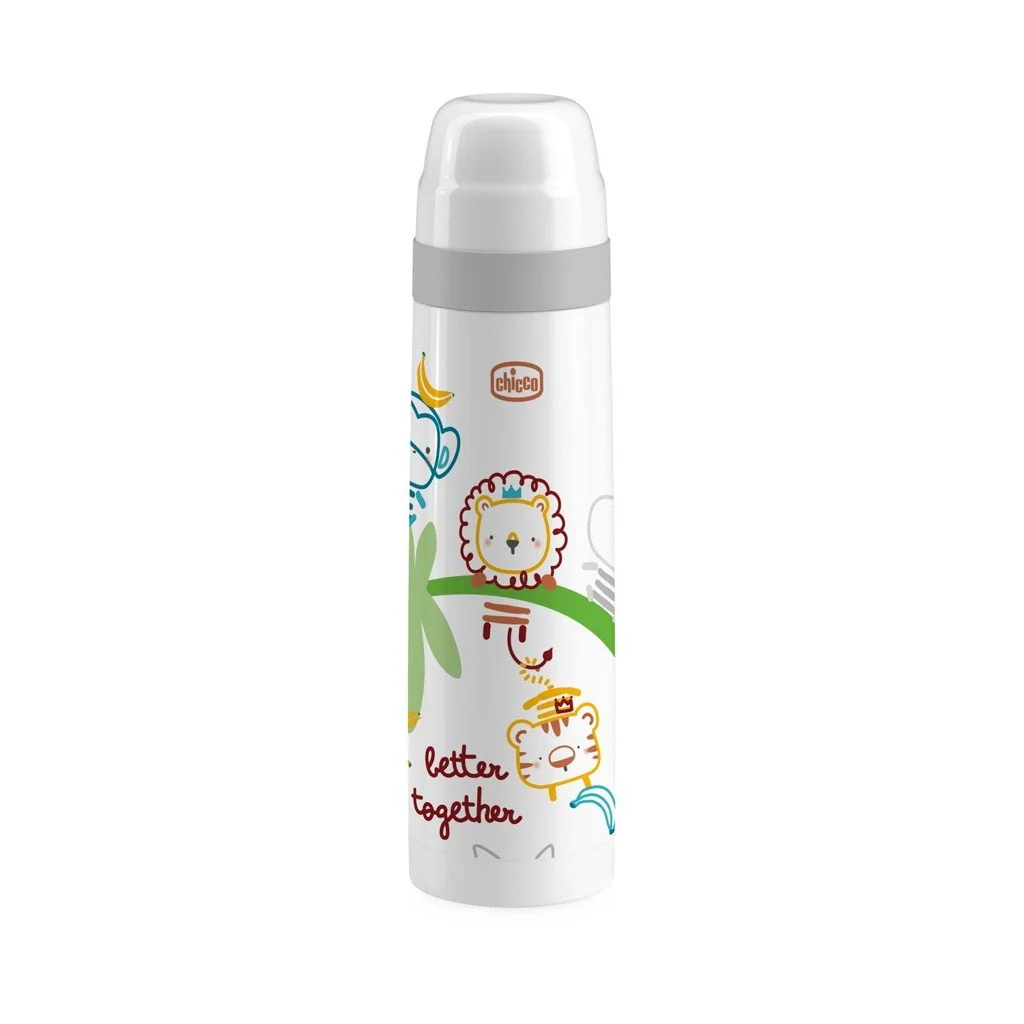 Chicco Termoska bílá s obrázky mix designů 500 ml