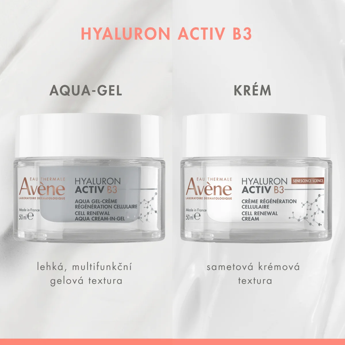 Avène Hyaluron Activ B3 Agua gel-krém 50 ml