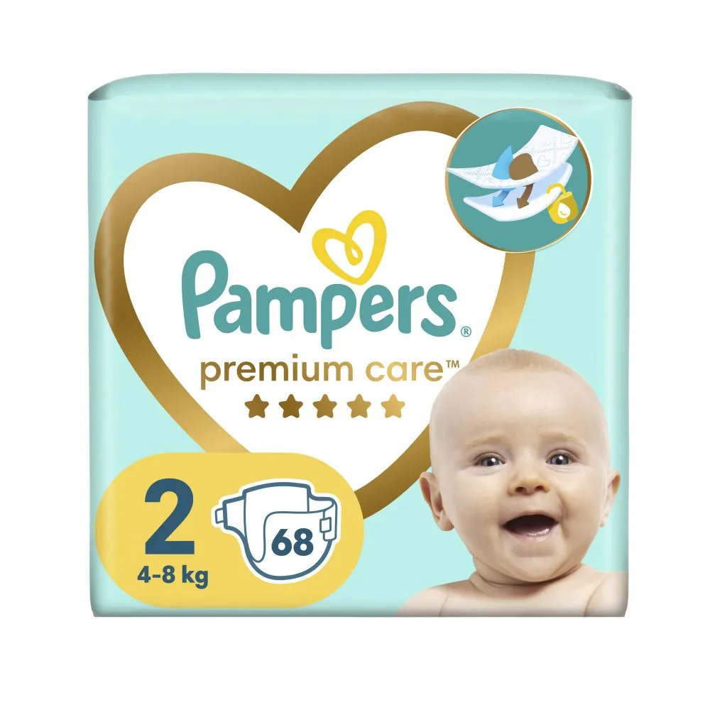 Pampers Premium Care vel. 2 4-8 kg dětské pleny 68 ks