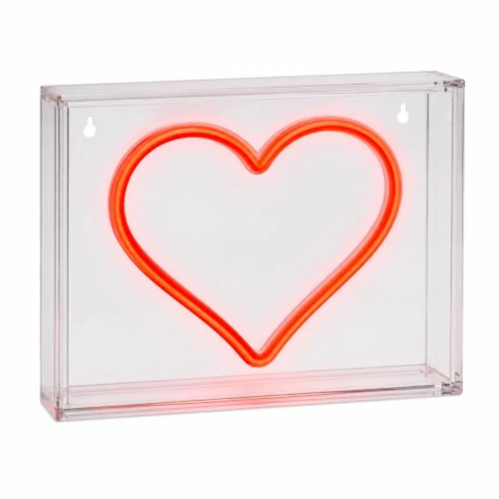 2Kids Toys LED NEON LIGHT lampička Srdce červené