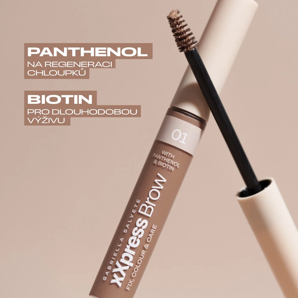 Gabriella Salvete Xxpress Eyebrow odstín 01 řasenka na obočí 6 ml