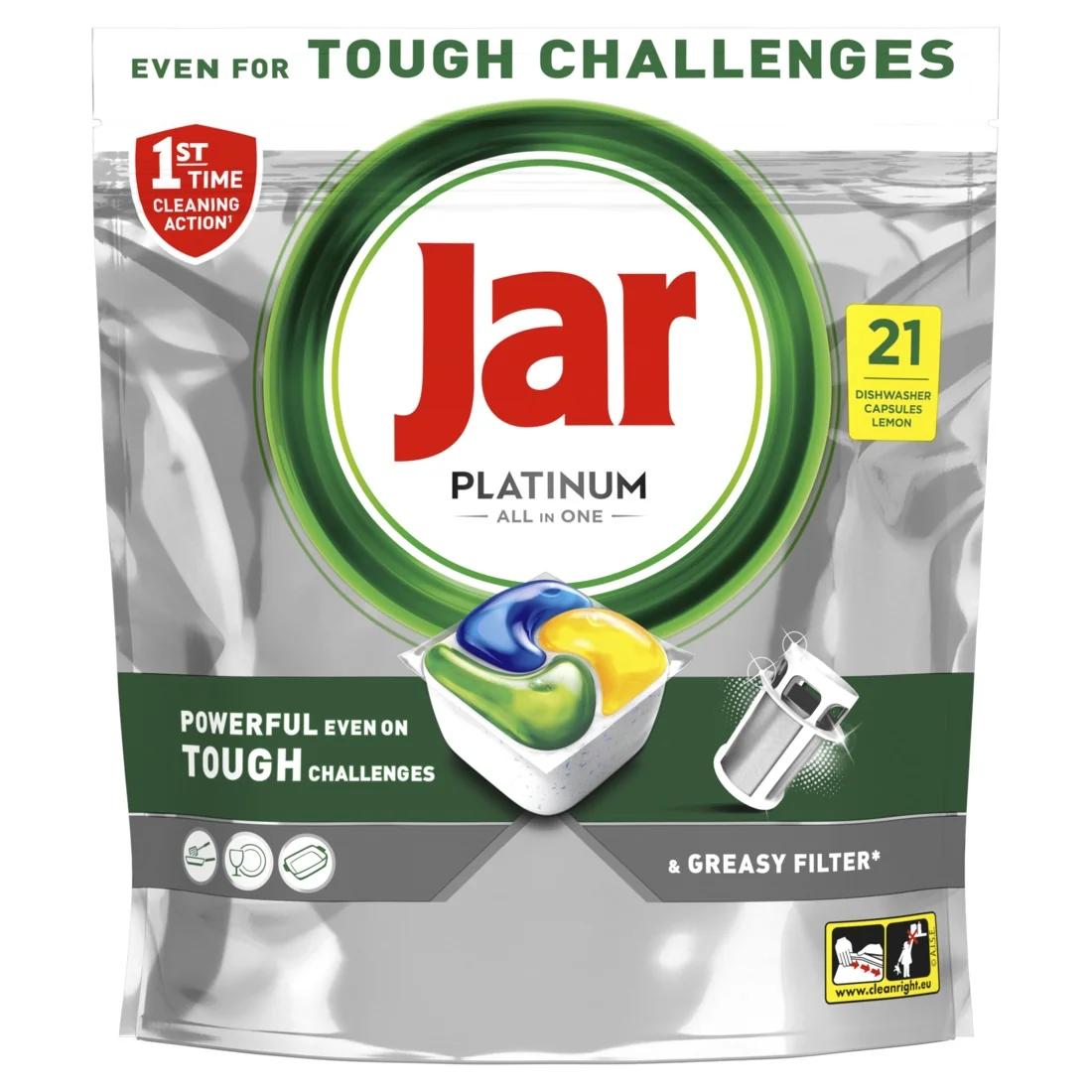 Jar Platinum Lemon kapsle do myčky box 6x21 ks