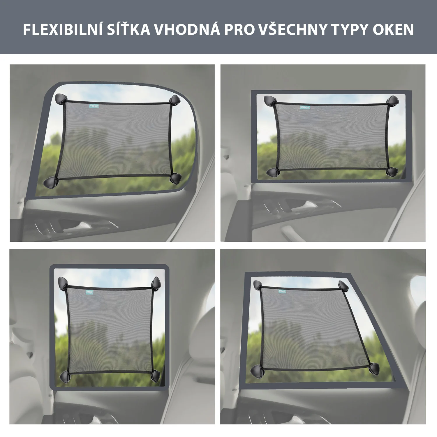 Zopa Flexibilní sluneční clona do auta 1 