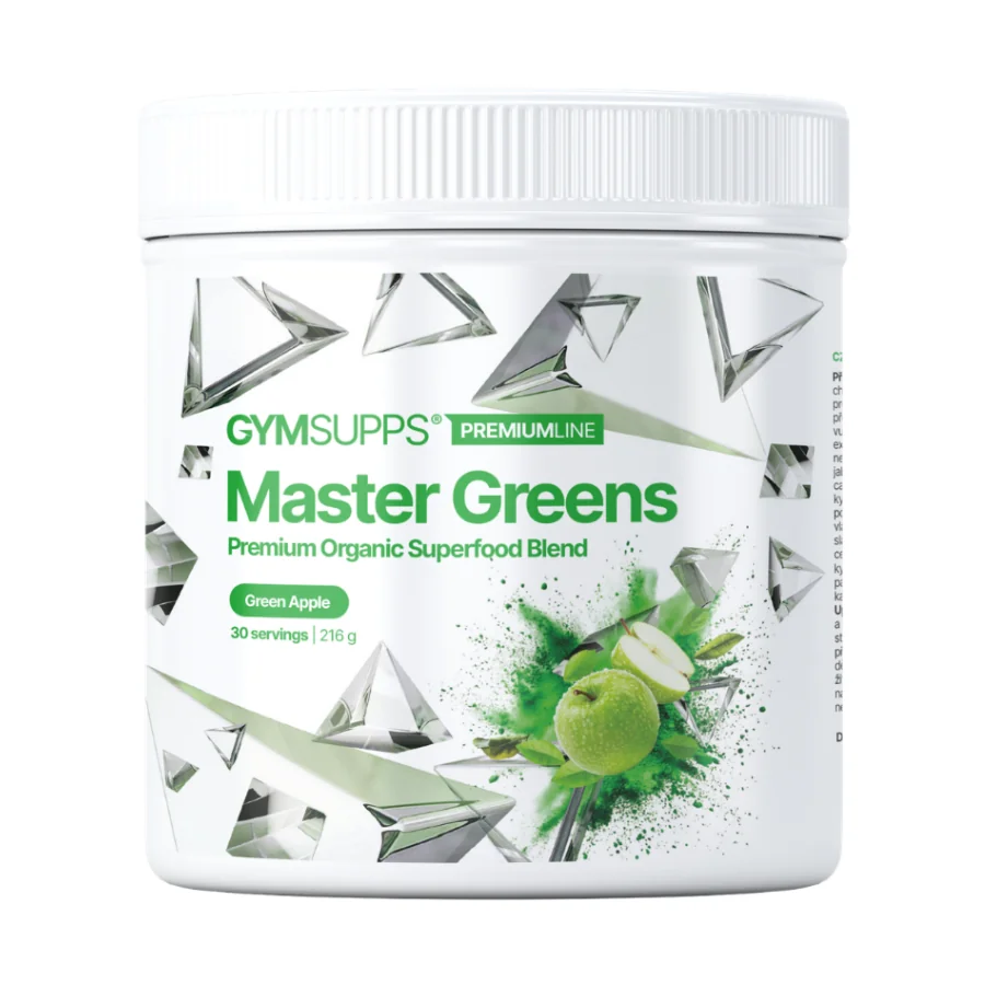 Gymsupps Master Greens zelené jablko
