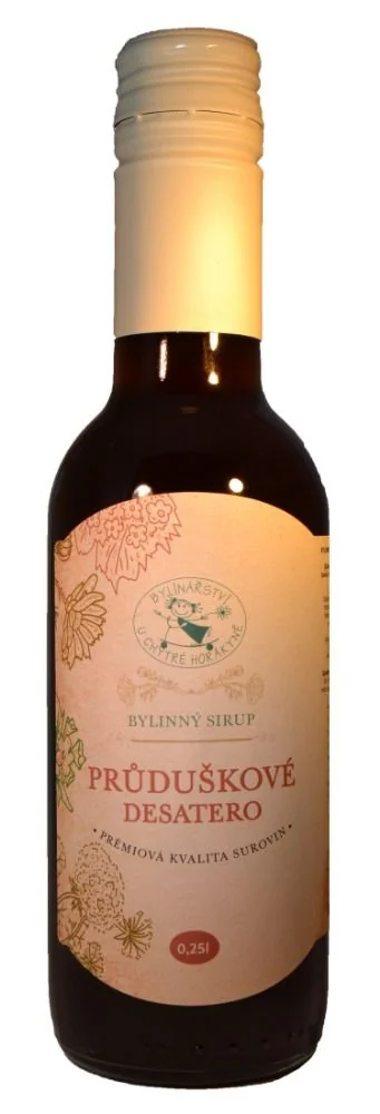 Průduškové desatero bylinný sirup 250 ml
