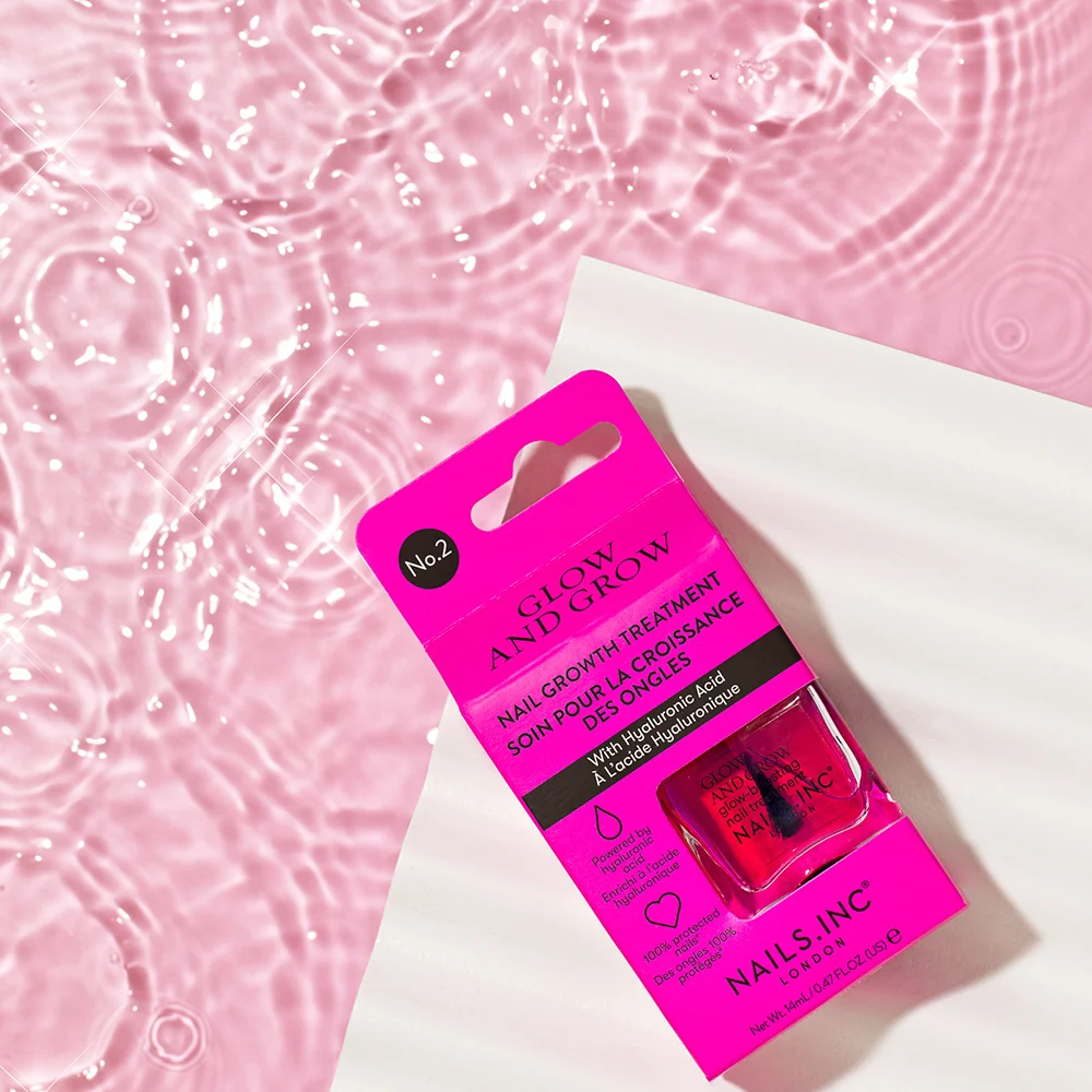 Nails Inc. Treatment Glow and Grow posilující péče na nehty 14 ml