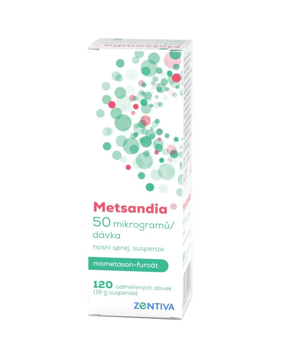 Metsandia 50 mcg/dávka nosní sprej, suspenze 120 dávek