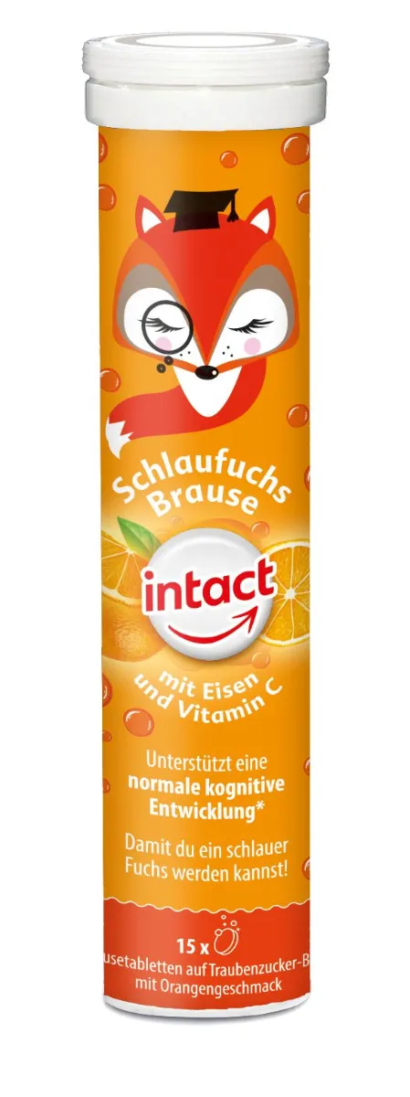 Intact Chytrá liška železo + vitamin C pomeranč