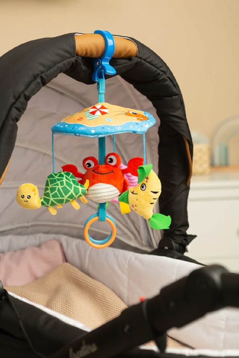 SENSILLO Kontrastní kolotoč nejen do kočárku Colorful - Krabík