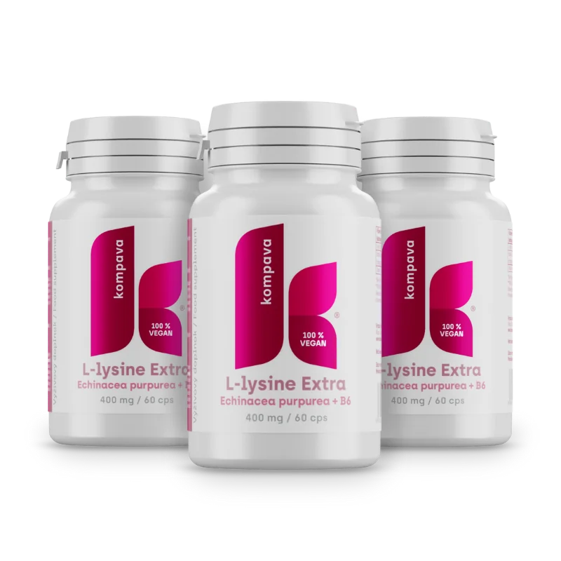KOMPAVA L-lysin Extra 400 mg/60 kapslí 