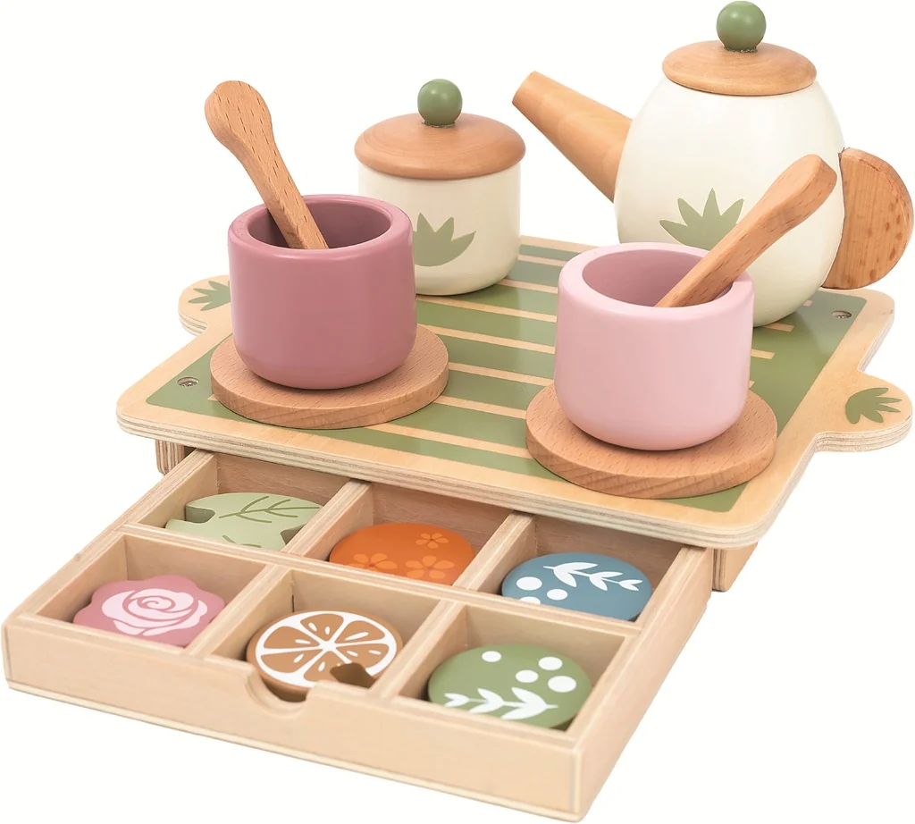 2Kids Toys Dřevěný čajový set 